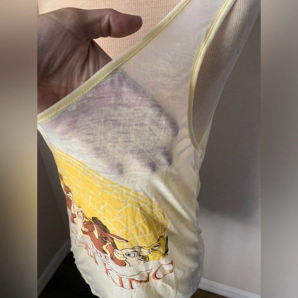 Disney The Lion King Simba womens Yellow round neck sleeveless XXL - Picture 3 of 5